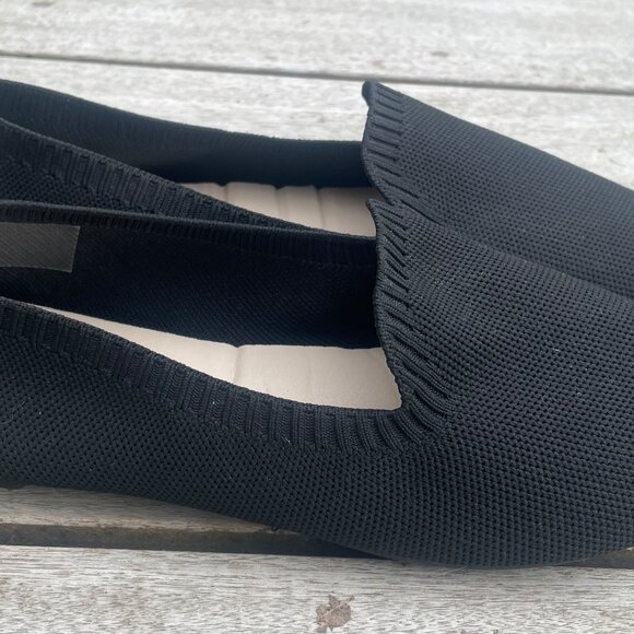 Women's Size 10 Danskin Black Hope Flexible Memory Foam Women's Ballet Flats - Picture 2 of 5